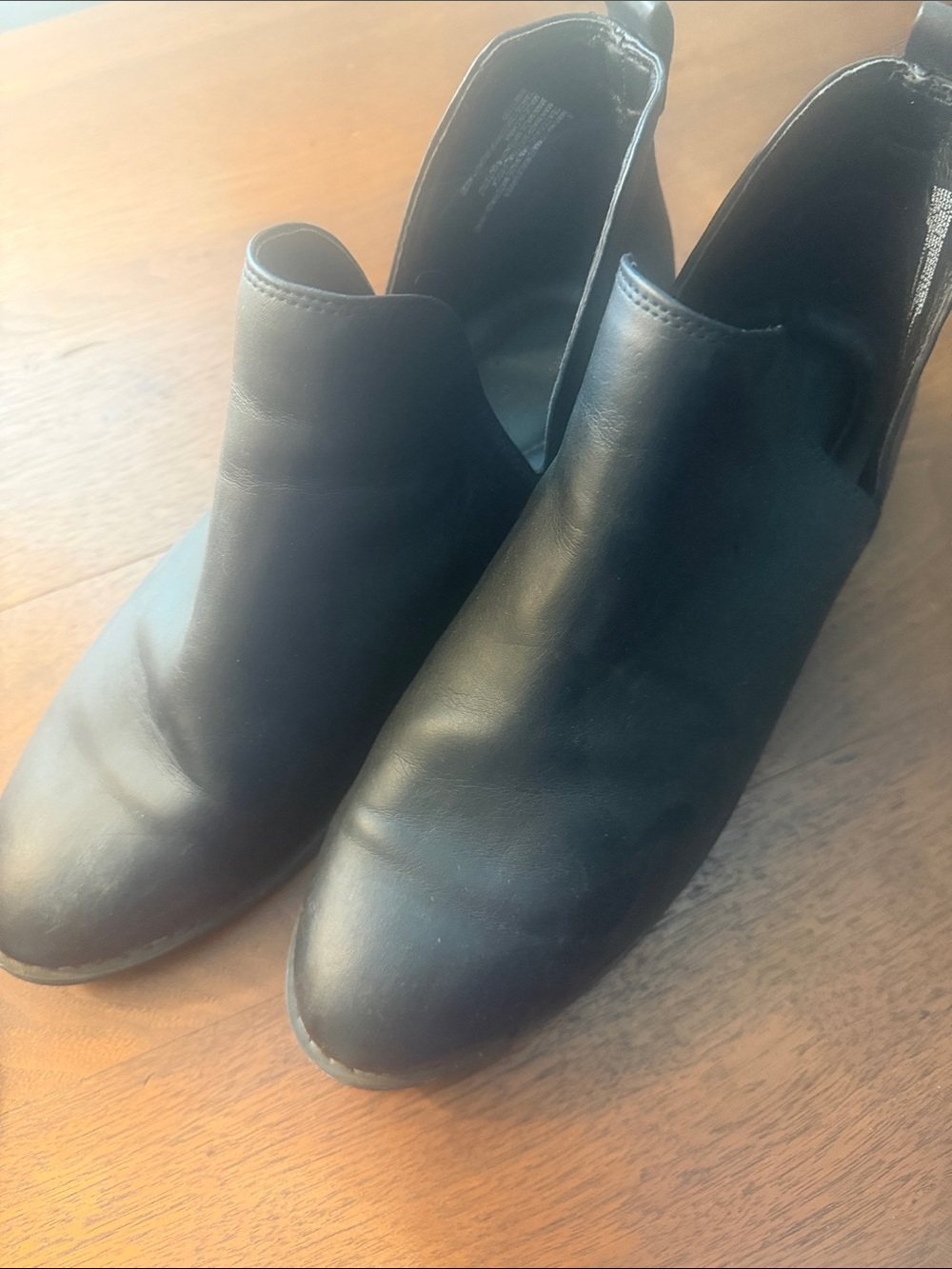 Universal Thread Black Slip-On Ankle Booties